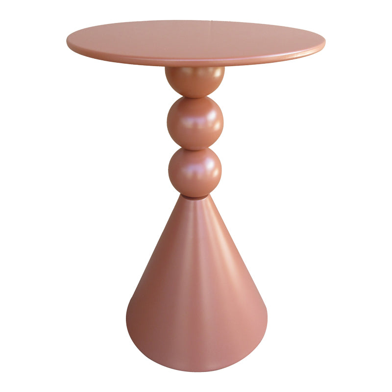 Măsuță de cafea Bilane, Metal, Terracotta, Negru, 39x60 cm, imagine suplimentara