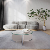 Masuta de cafea Bubble - White, Alb, 75x35x75 cm