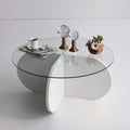 Masuta de cafea Bubble - White, Alb, 75x35x75 cm
