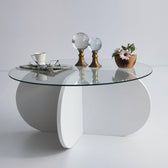 Masuta de cafea Bubble - White, Alb, 75x35x75 cm