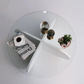 Masuta de cafea Bubble - White, Alb, 75x35x75 cm