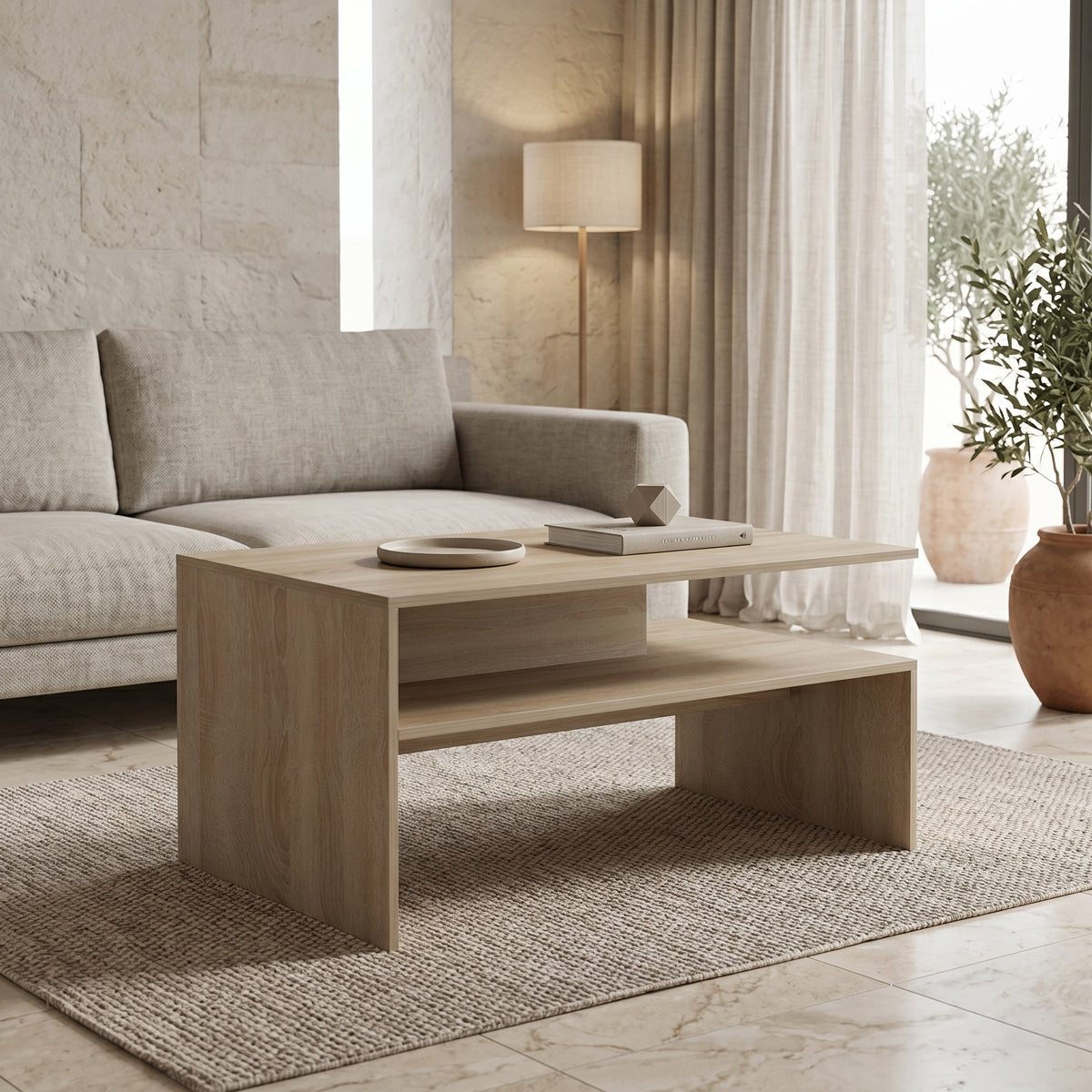 Masuta de cafea Coffa, 90x60x45 cm - Sonoma