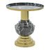 Masuta de cafea Cogent metal negru auriu 46x46x50 cm
