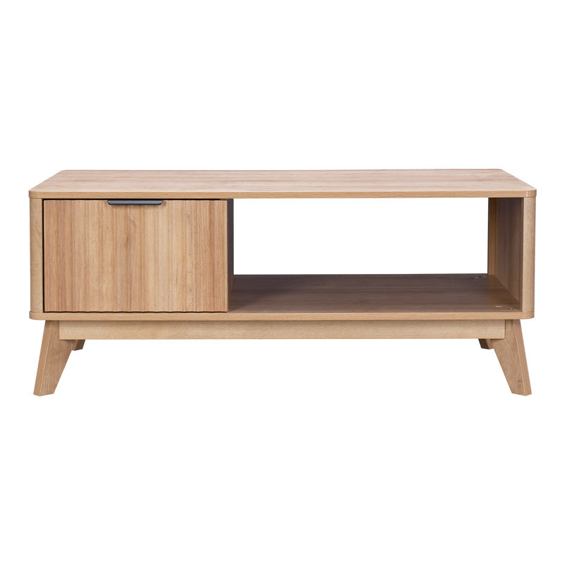 Masuta de cafea, cu aspect Natural Hamea, 110x55x45 cm