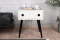 Masuta de cafea cu Design de Masa Sah , White, Alb, 50 x 60 x 50 cm