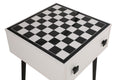 Masuta de cafea cu Design de Masa Sah , White, Alb, 50 x 60 x 50 cm