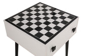 Masuta de cafea cu Design de Masa Sah , White, Alb, 50 x 60 x 50 cm