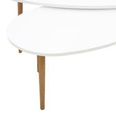 Masuta de cafea din alb-Natural Monty, 116x46x6 cm, perspectiva suplimentara