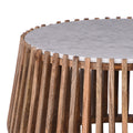 Masuta de cafea din lemn de mango cu aspect de marmura de la Mable, Lemn, Natur, 80x45 cm, perspectiva suplimentara