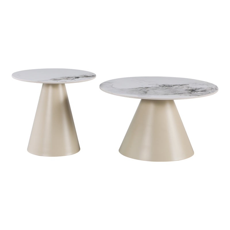 Masuta de cafea Duoma, Metal - Cappuccino