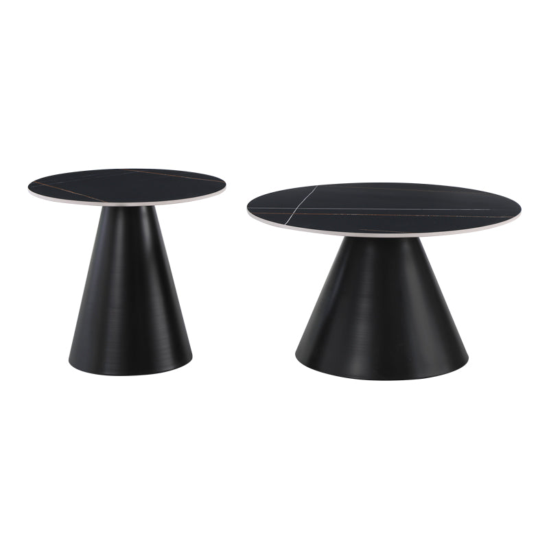 Masuta de cafea Duoma, Metal - Negru