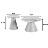 Masuta de cafea Duoma, Metal - Negru