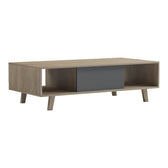 Masuta de cafea Elonza, Sonoma-Antracit, 120x60x36 cm, detaliu produs