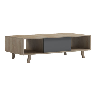 Masuta de cafea Elonza, Sonoma-Antracit, 120x60x36 cm, detaliu produs