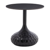 Masuta de cafea Fabron piatra sinterizata, negru, 50x50x52 cm