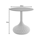 Masuta de cafea Fabron piatra sinterizata, negru, 50x50x52 cm