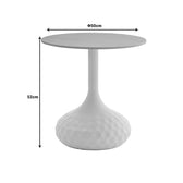 Masuta de cafea Fabron piatra sinterizata, negru, 50x50x52 cm, perspectiva suplimentara
