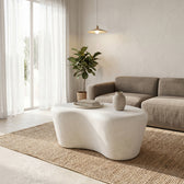Masuta de cafea Fedris, MDF, Alb, 80x70x34 cm