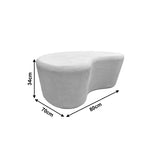 Masuta de cafea Fedris, MDF, Alb, 80x70x34 cm