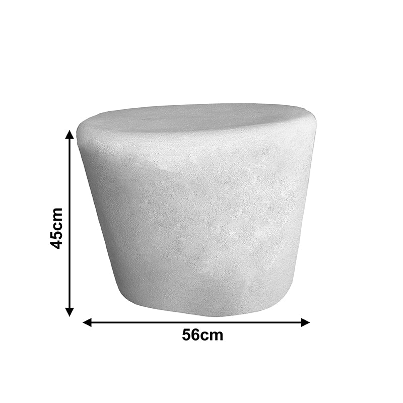 Masuta de cafea Fedris, MDF, Alb, D56x45 cm