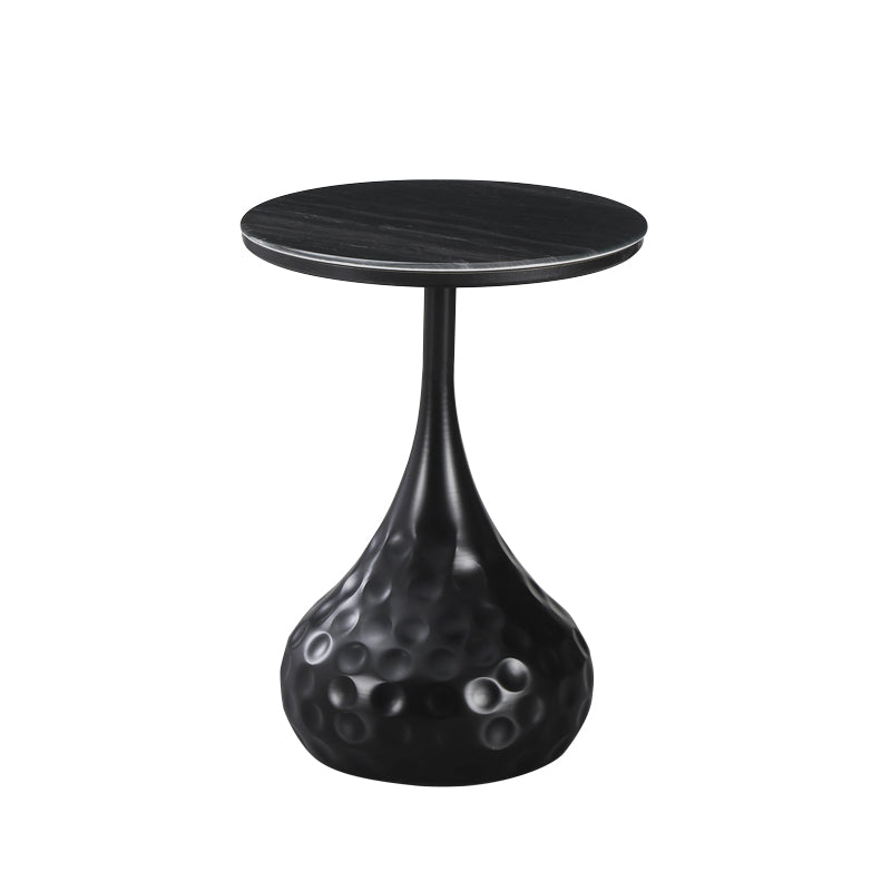 Masuta de cafea Gala, Metal, Negru, D40x60 cm