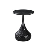 Masuta de cafea Gala, Metal, Negru, D40x60 cm