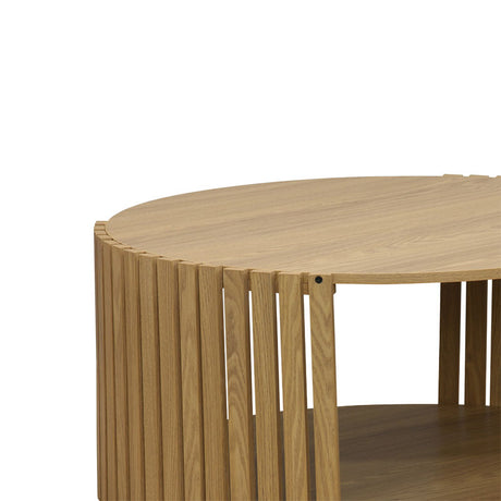 Masuta de cafea Heavenly MDF culoare lemn, Natural, D83x38 cm