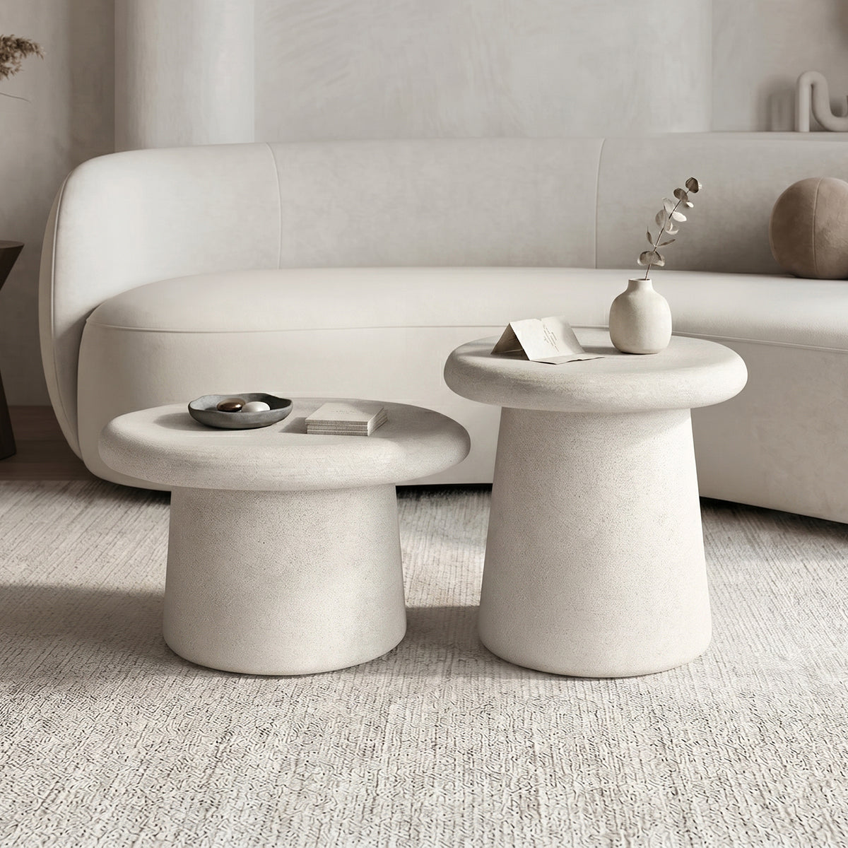 Masuta de cafea Herona, MDF, Alb