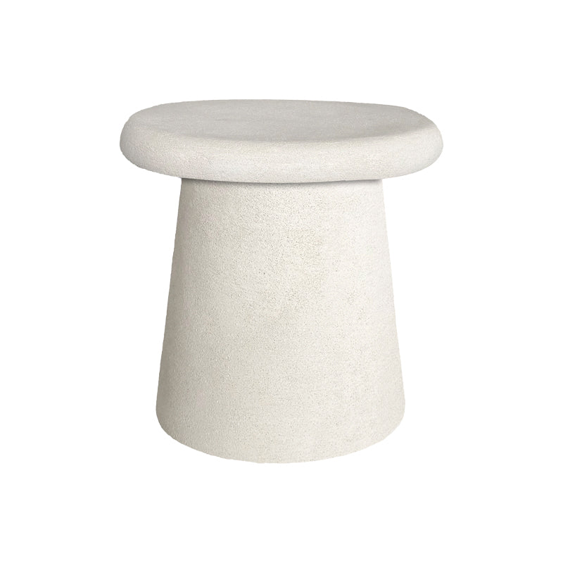 Masuta de cafea Herona, MDF, Alb, D47x48 cm