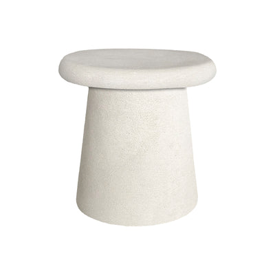 Masuta de cafea Herona, MDF, Alb, D47x48 cm, imagine ambient