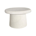 Masuta de cafea Herona, MDF, Alb, D60x40 cm, imagine ambient