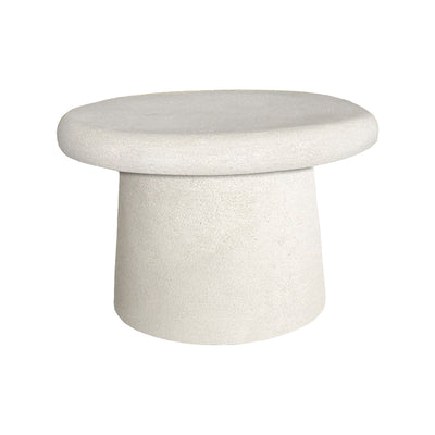 Masuta de cafea Herona, MDF, Alb, D60x40 cm, imagine ambient
