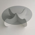 Masuta de cafea Himalayas, Alb, 90x30x90 cm