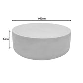 Masuta de cafea Ingendo, Aspect travertin, Travertin, D90x33 cm, imagine produs 4