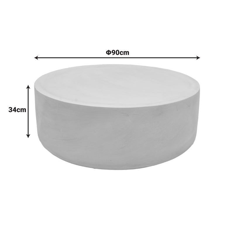 Masuta de cafea Ingendo, Crem, D90x34 cm