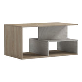 Masuta de cafea Kelena, Aspect marmura, Sonoma-Bej-Marmura, 90x51x43 cm, imagine ambient