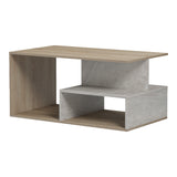 Masuta de cafea Kelena, Aspect marmura, Sonoma-Bej-Marmura, 90x51x43 cm