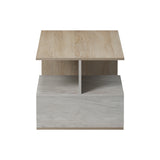 Masuta de cafea Kelena, Aspect marmura, Sonoma-Bej-Marmura, 90x51x43 cm