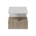 Masuta de cafea Kelena, Sonoma-Alb, 90x51x43 cm, imagine produs 5