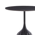 Masuta de cafea Kousien piatra sinterizata, neagra, D50x60 cm, imagine suplimentara