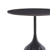 Masuta de cafea Kousien piatra sinterizata, neagra, D50x60 cm, imagine suplimentara