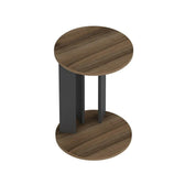 Masuta de Cafea Lateral Ema - Walnut, Anthracite, Nuc, 34x64x34 cm