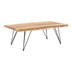 Masuta de cafea lemn masiv acacia de gradina Miles Boho Natural 115x69x41 cm