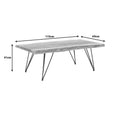 Masuta de cafea lemn masiv acacia de gradina Miles Boho, Natural, 115x69x41 cm, foto produs 6