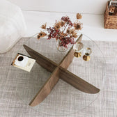 Masuta de cafea Lily - Walnut, Nuc, 90x30x90 cm