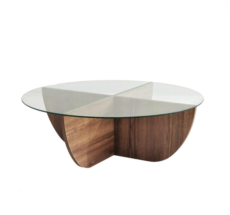 Masuta de cafea Lily - Walnut, Nuc, 90x30x90 cm