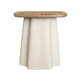 Masuta de cafea Loberta, Lemn de brad, Natural, D48x50 cm
