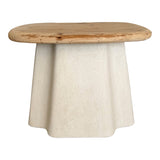 Masuta de cafea Loberta, Lemn de brad, Natural, D60x43 cm
