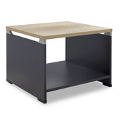 Masuta de cafea Lotus din stejar - gri inchis 60x60x45 cm