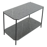 Masuta de cafea Mara, gri inchis - negru, 80x40x55 cm, perspectiva suplimentara